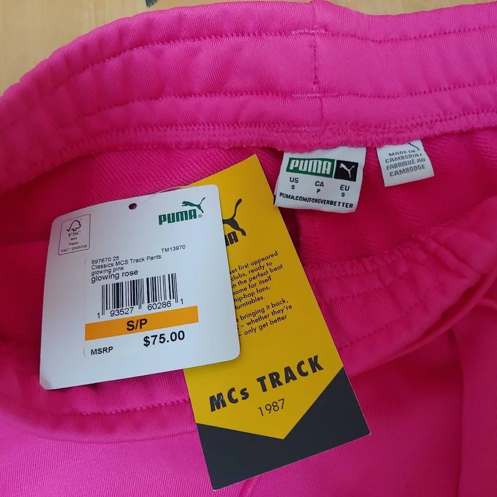 114-**NWT** Puma Classic MCS Track pants for women retro style - Picture 4 of 7